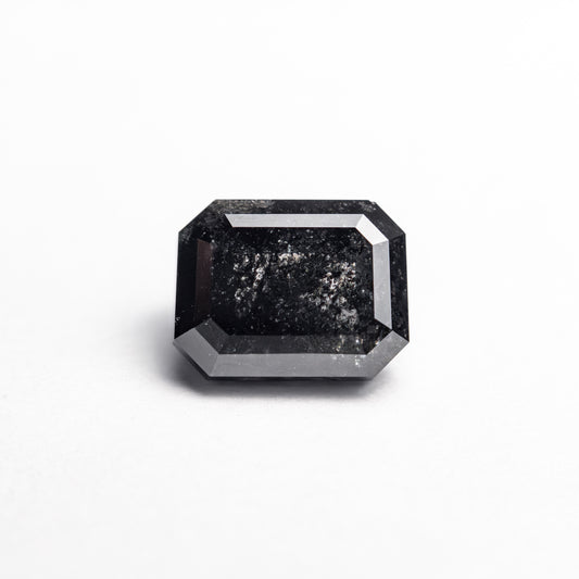 1.19ct Salt & Pepper Diamond Cut Corner Rectangle Step Cut