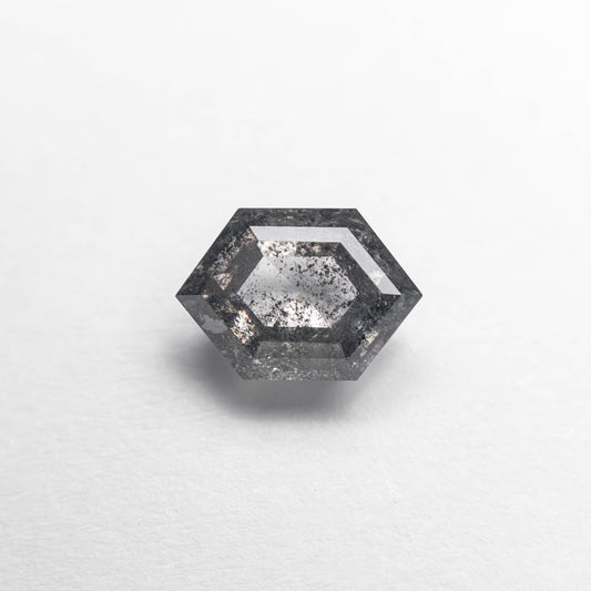 0.83ct Salt & Pepper Diamond Hexagon Step Cut