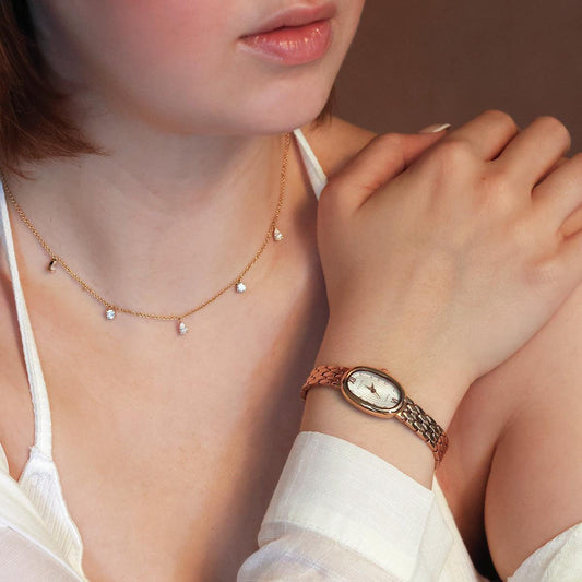 Baby's Breath Station Necklace