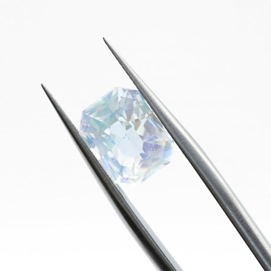 3.73ct Rainbow Moonstone Cushion Cut
