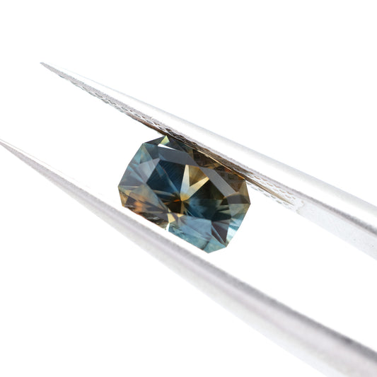 1.08ct Blue-Orange Particolored Montana Sapphire