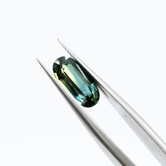 2.13ct Parti Color Australian Sapphire Brilliant Oval Cut
