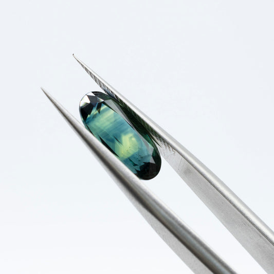 3.03ct Parti Color Australian Sapphire Brilliant Oval Cut