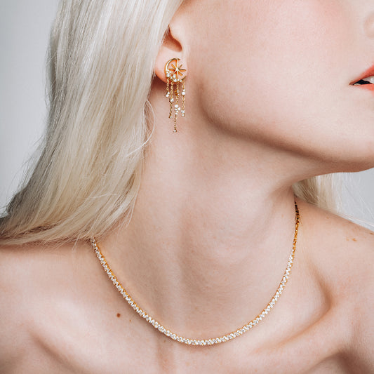 To the 9's Tennis Necklace