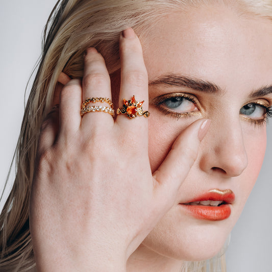 Amber Horizon Ring
