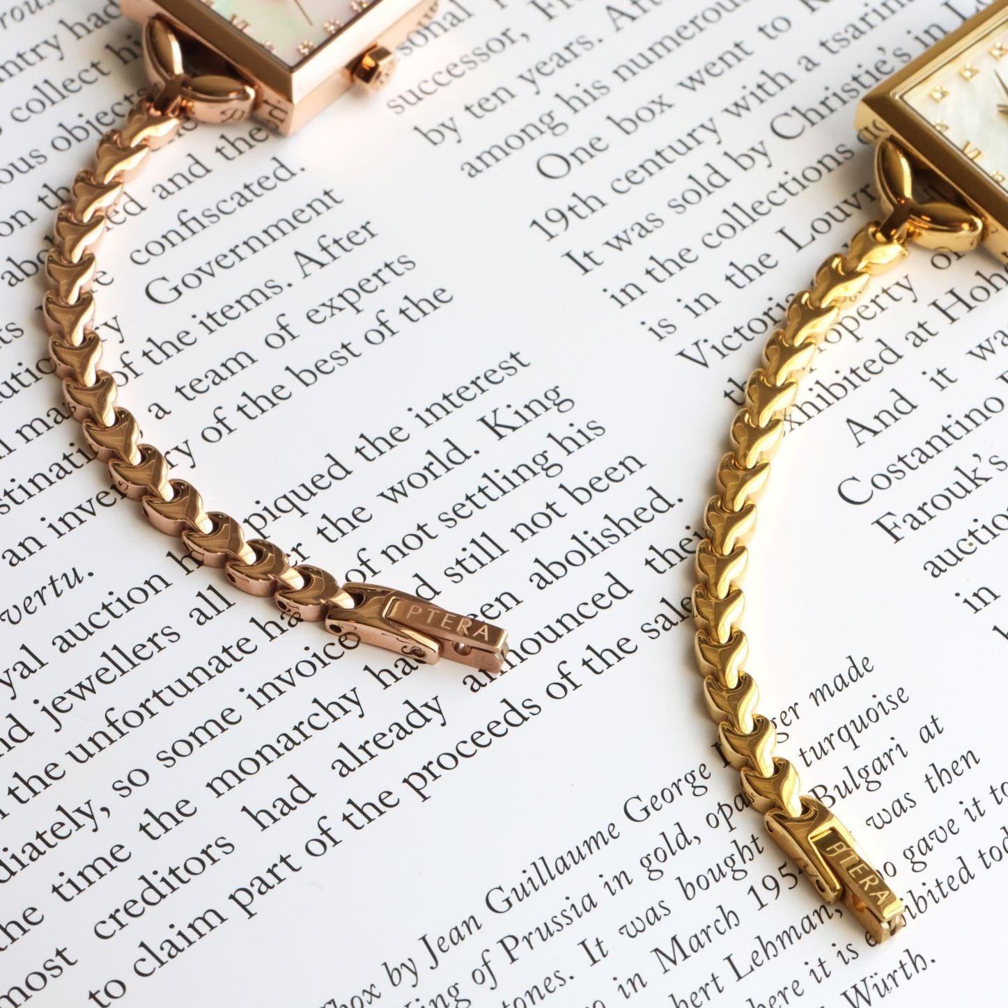 Gold Tone Antique Watch - Ptera Jewelry