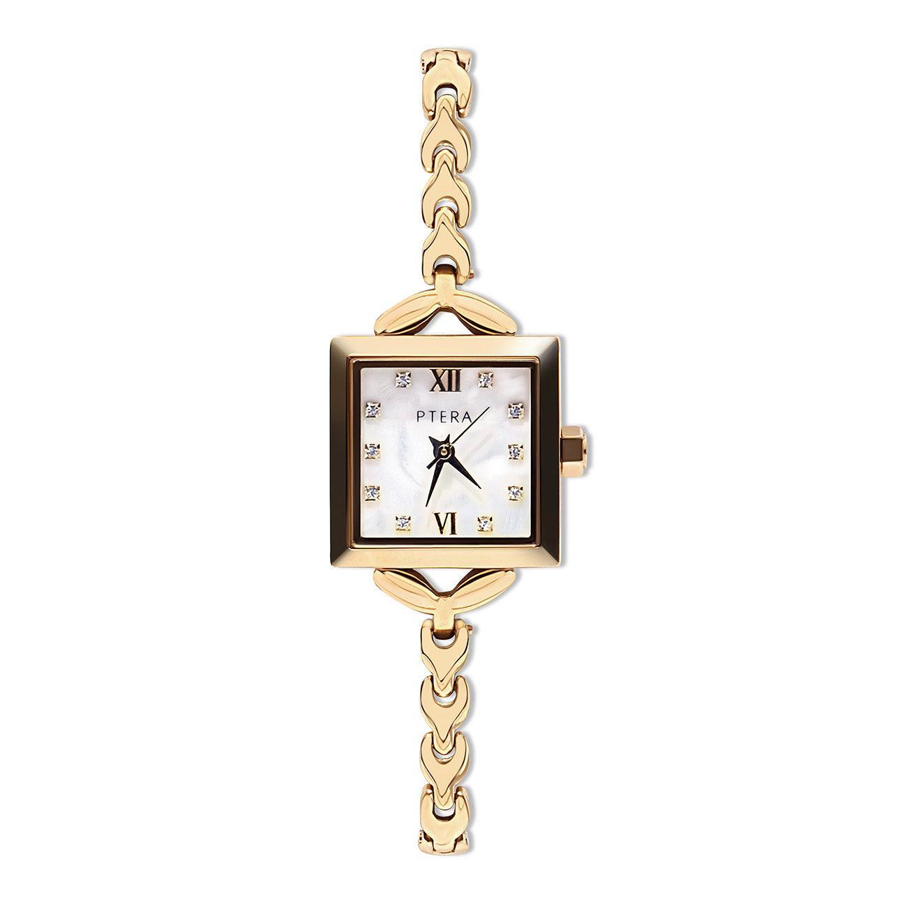 Gold Tone Antique Watch - Ptera Jewelry