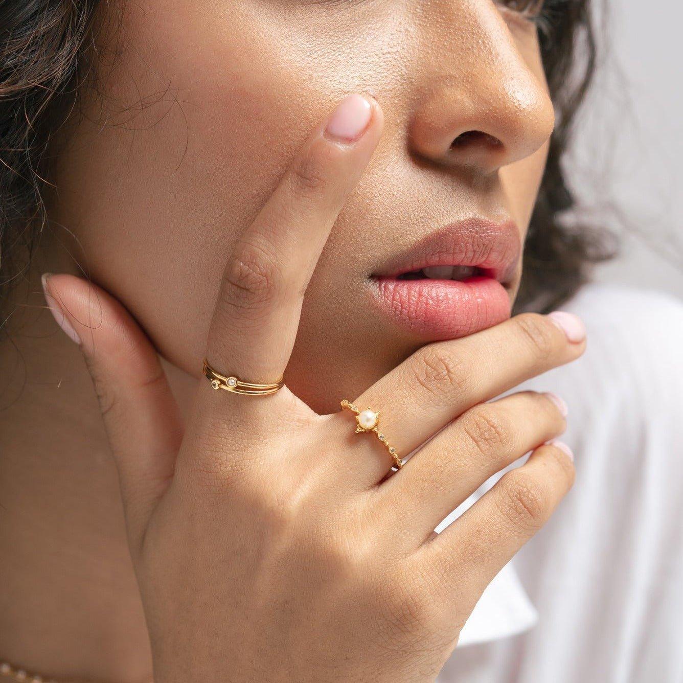 Classic Dainty Stackable Ring - Ptera Jewelry
