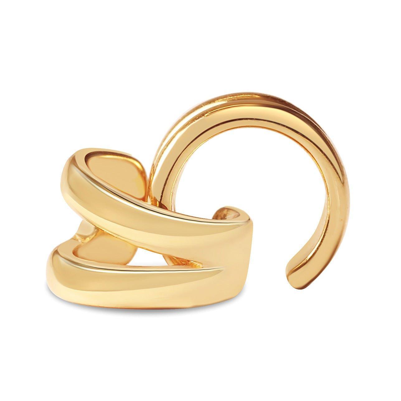 Classic Double Banded Ear Cuff - Ptera Jewelry