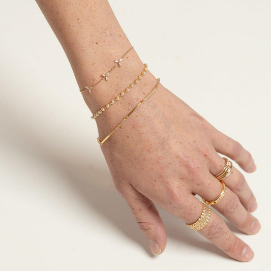 Nephelai Pearl Tennis Bracelet - Ptera Jewelry