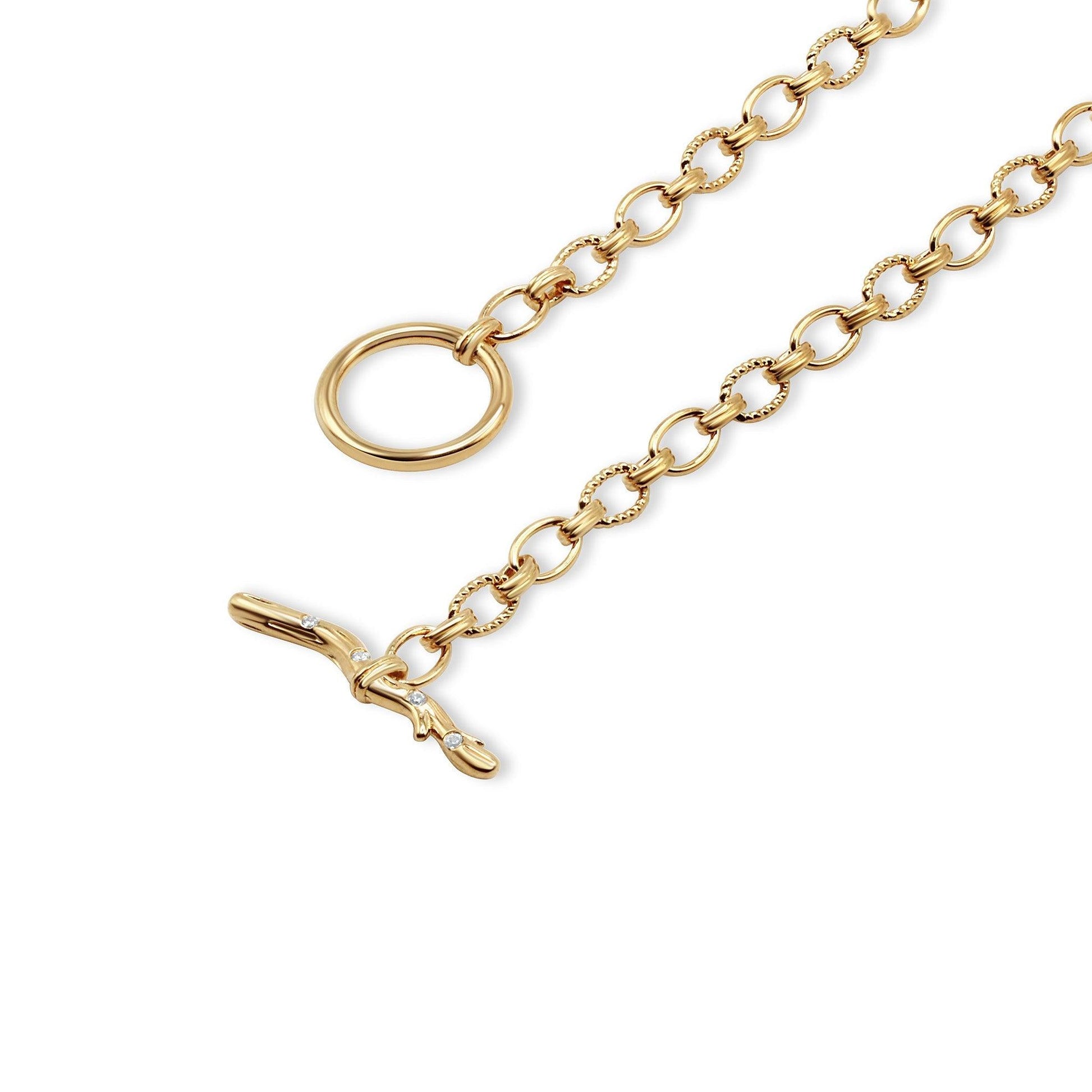 Quercus Alba Toggle Chain Necklace - Ptera Jewelry