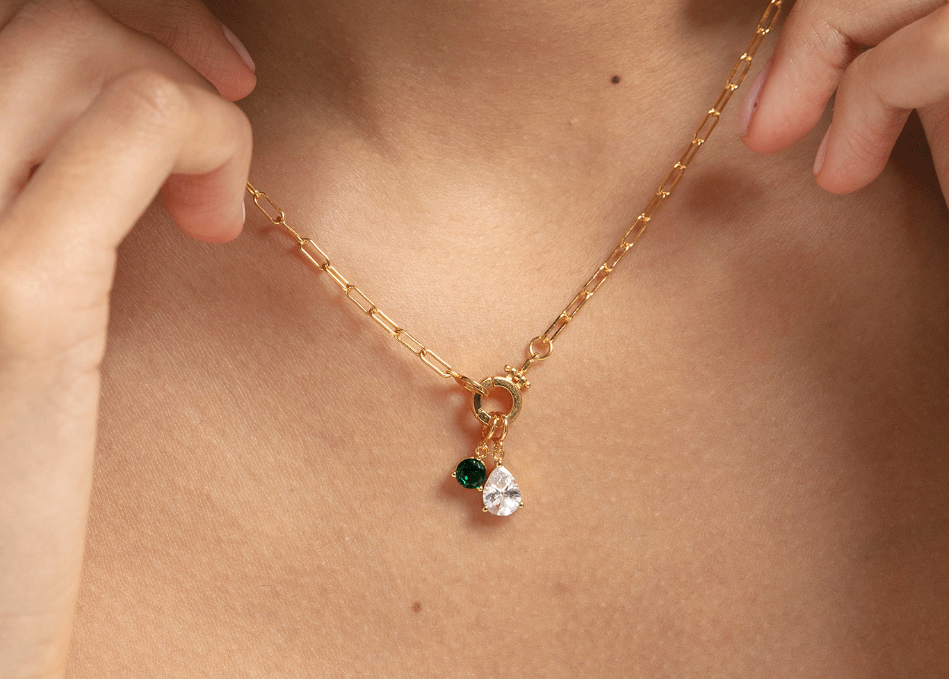 the perfect necklace to show off your birthstone