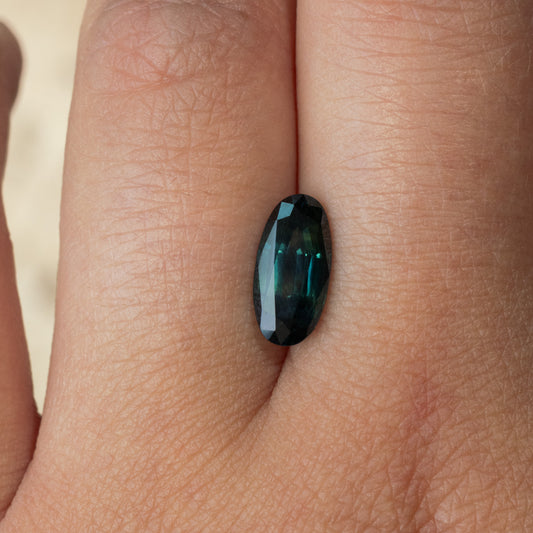 3.03ct Parti Color Australian Sapphire Brilliant Oval Cut