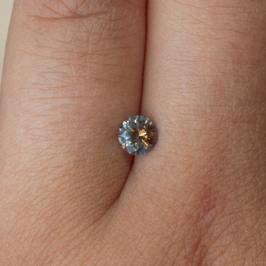 0.70ct Orange Lavender Particolored Montana Sapphire