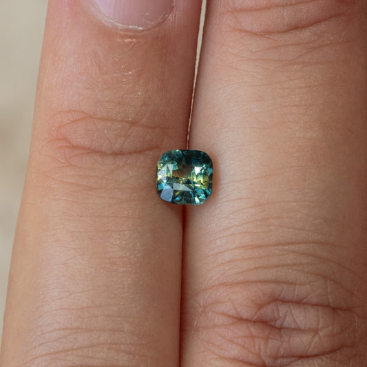 1.16ct Parti Color Sapphire Cushion Cut