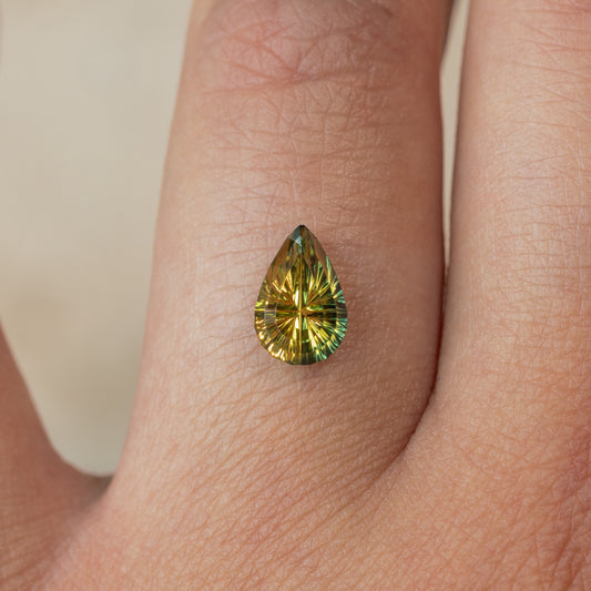 1.86ct Parti Color Australian Sapphire Starbrite™ Cut Pear