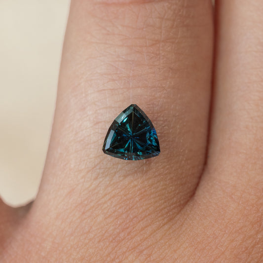 1.92ct Blue/Green Australian Sapphire Starbrite™ Trillion Cut