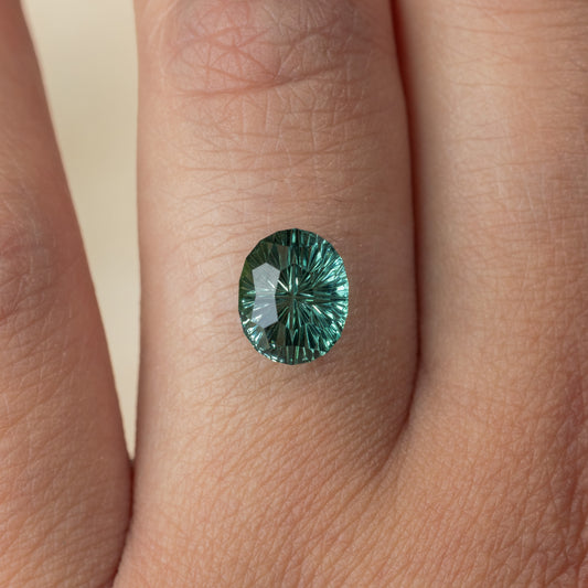 3.15cts Blue/Green Tourmaline Starbrite™ Cut Oval