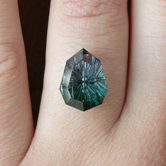 8.10cts Multicolor Tourmaline Fantasy Cut Pear