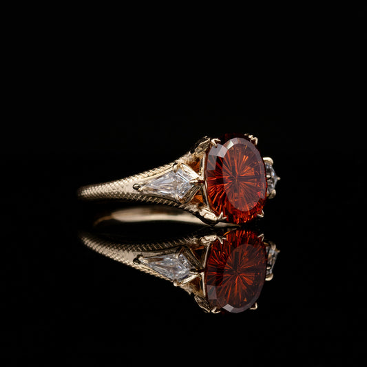 Ophidia in 14k Gold with Spessartite Garnet