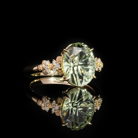 Elarose in 14k with Green Tourmaline