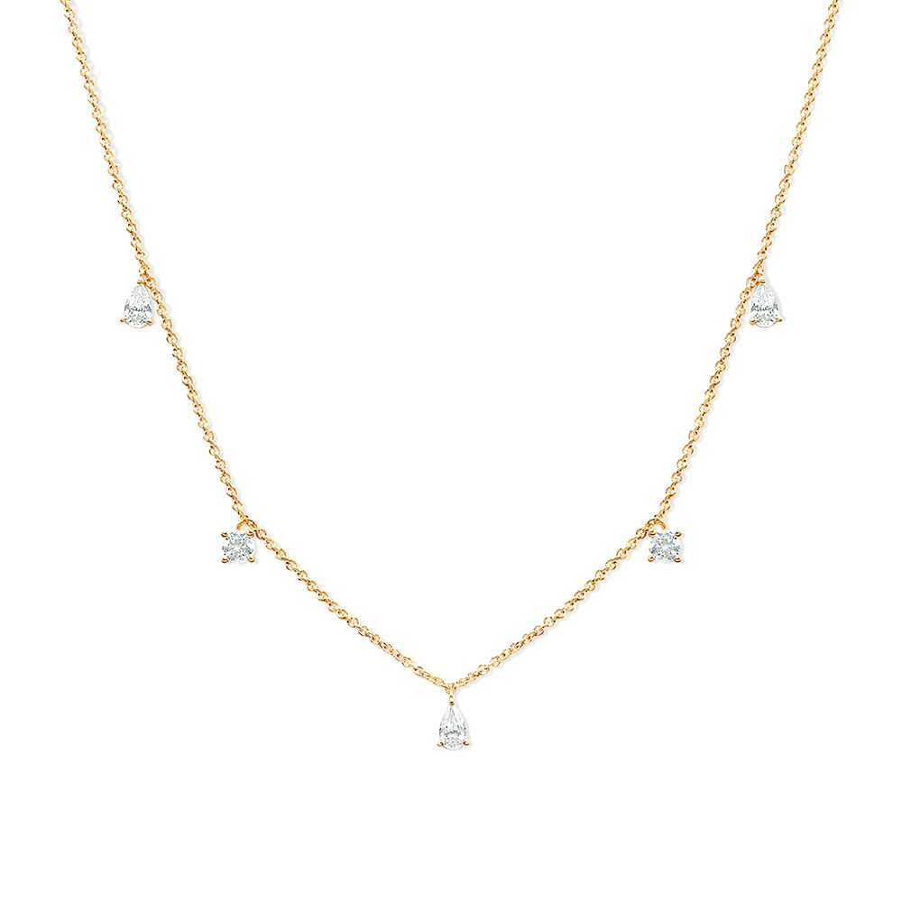 Baby's Breath Station Necklace