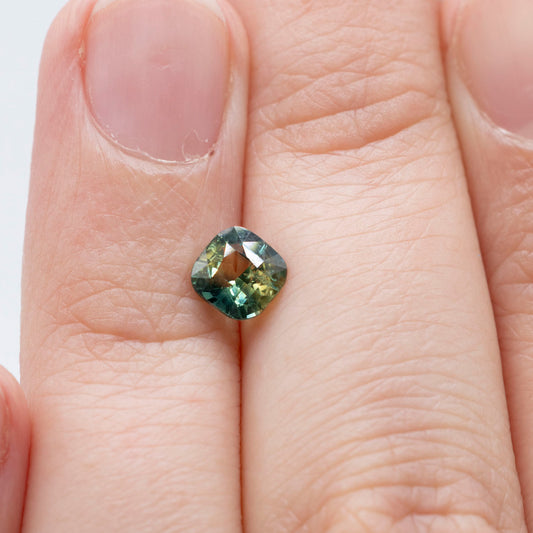 1.16ct Parti Color Sapphire Cushion Cut