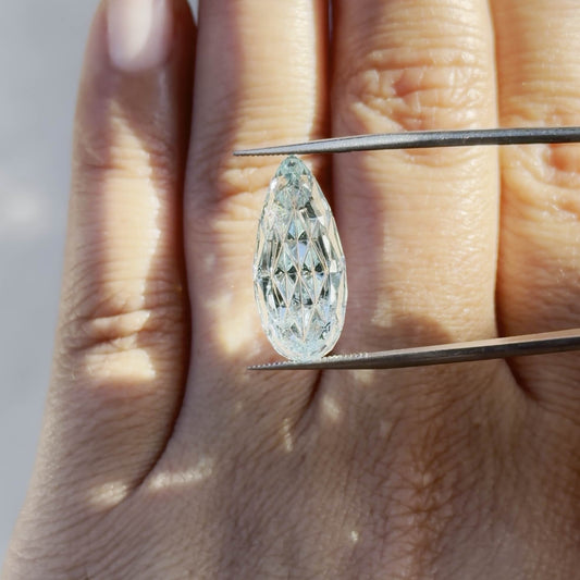 7.5cts Luminara Cut Aquamarine Pear