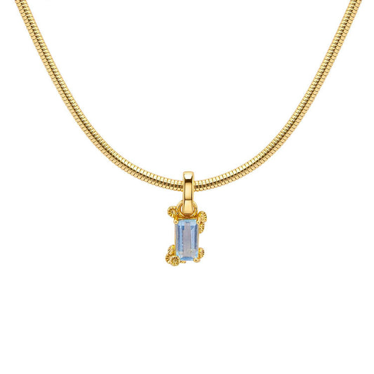 Under the Sea Aquamarine Pendant Necklace