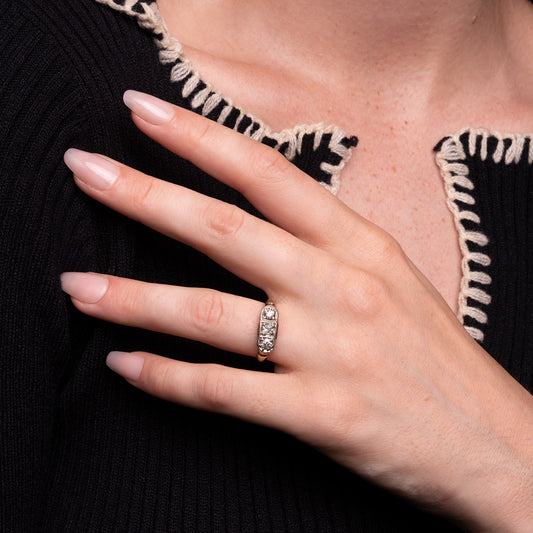 10K Gold Antique Cocktail Ring