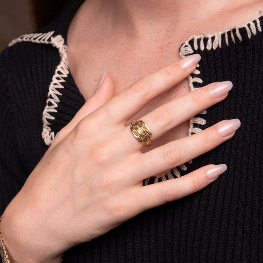 18k Georgian Chrysoberyl Ring