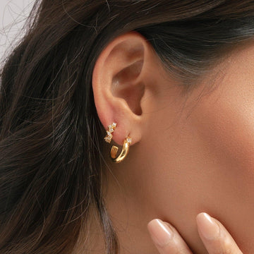 Bold and Classic Chunky Hoops - Ptera Jewelry