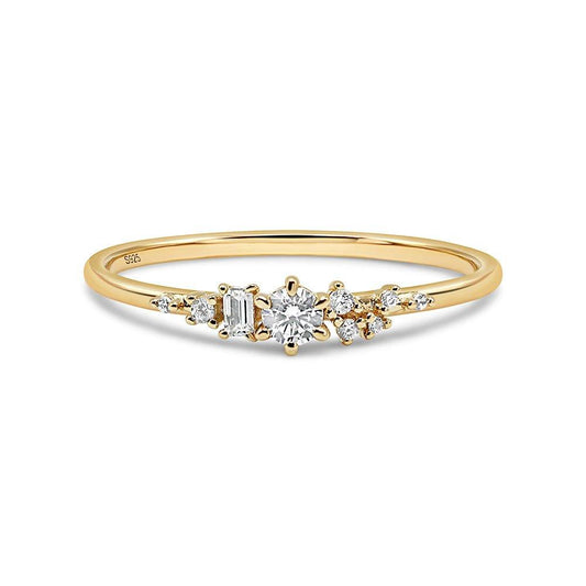 Dahlia Cluster Ring - Ptera Jewelry