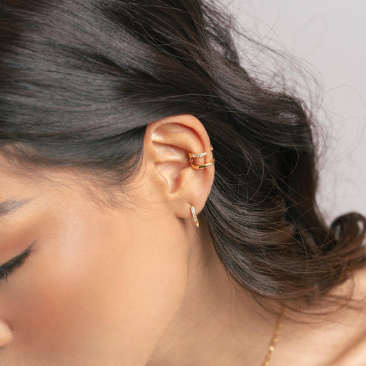 Double Banded Clawed Ear Cuff - Ptera Jewelry