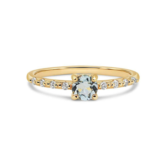 Gemstone Pavé Ring - Ptera Jewelry