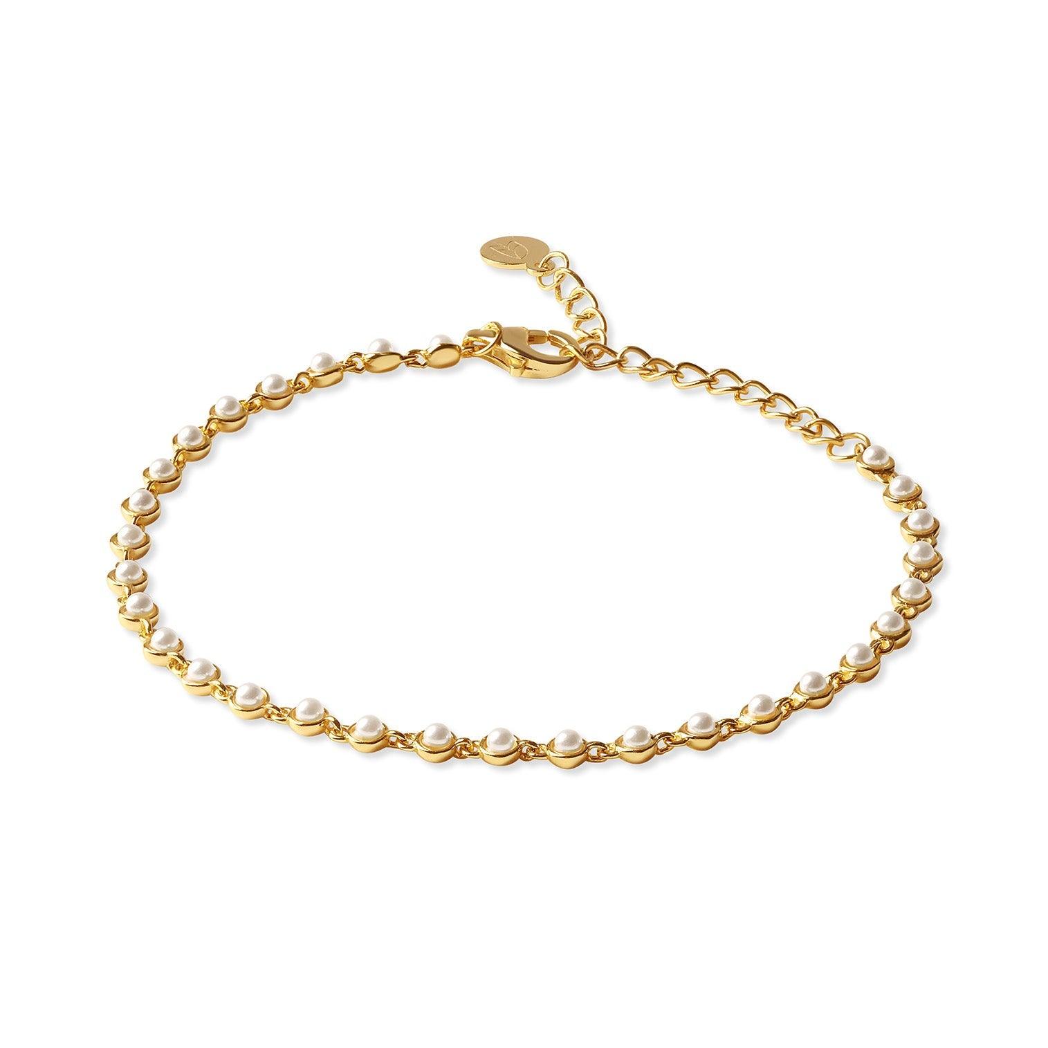 Nephelai Pearl Tennis Bracelet - Ptera Jewelry